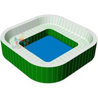 Customized Inflatable Sofa Pools Swimming Pool With Sofa Portable Pool Lounge Sofa for Backyard Party