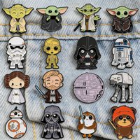 Classic Characters Enamel Pins Cool Badge Brooches For Women Men Metal Pin for Backpack Collectible Sci-Fi Movie Fan Gifts