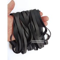 Flat Length 14cm Black Elastic Rubber Band Heavy Duty Strong Large Industrial Packing Tie