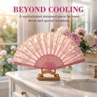Chinese Style Folding Fan Vintage Art Handmade Bamboo for Women Dance Performance Costume Accessory Gift