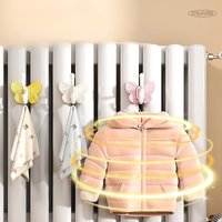 Household Radiator Butterfly Shaped Hook, Baby Clothes Drying Rack, Universal Storage Rack, Anti Slip, No Punching Required