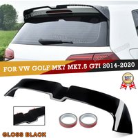 Becquet de toit Compatible avec VW GOLF 7 MK7 MK7.5 GTI R 2014 – 2020, becquet de toit arrière, Kit de carrosserie d'ailes arrière