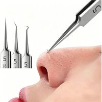 Hot No.5 German Ultra-fine Blackhead Remover Tweezers Professional Salon Pimple Acne Needle Cell Clip Comedone Extractor Tools