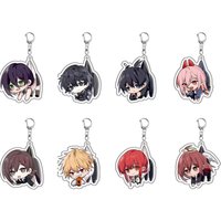 5cm hot Anime Chainsaw Man Keychain Pochita Makima Cartoon Acrylic Bag Tag Keyrings Cos Trendy to friends Gifts