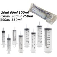 20ml-550ML Large Capacity Syringes Reusable Needle Tube Barrel Oil Fluid Scale Suction Vacuum Syringe Pump Extractor Hose 30-100