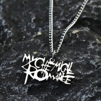 Rock Band My Chemical Romance Necklaces Cosplay MCR Stainless Steel Pendant Necklace Fashion Geometric Jewelry Gifts