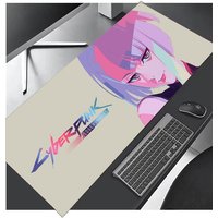 Cyberpunk Edgerunners Anime Mouse Pad: Large Desk Mat, Non - Slip PC Decoration, Ideal for Gamers & Anime Enthusiasts
