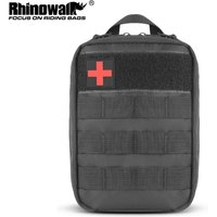 Rhinowalk Motorcycle Molle Medical Storage Bag Motor First Aid Tool Pouch Tactical Outdoor Medical Supply Emergency Storage Bag