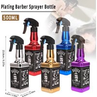 500ML Plating Barber Haircut Spray Bottle Empty Continuous Atomizer Water Sprayer For Salon Hairdresser Accessories Barber Tools