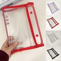 A5 Binder Double-Buckle Cover 10pcs Refill Sleeves Bags DIY Loose Leaf Photo Kpop Organizer Holder idol Card Storage Book