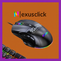 Programmable Wired Gaming Mouse,Multi-Keys,DPI Adjustable Ergonomic Design Mouse With 9 Buttons and RGB Light For Computer PC