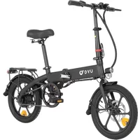 AliExpress NONE DYU A1F Pro Folding Electric bicycle 250W City Ebike 36V7.5AH Battery Electric Bike 16 inch tire commuter E-bike