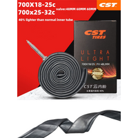 AliExpress NONE CST Ultra-Thin 0.6MM 700C Road Bike Inner Tube 700X18/25 Presta Valve With Detachable Valve 48MM 60MM 80MM