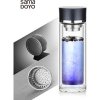 Samadoyo-Double-Wall Heat-Resistant Travel Tea Infuser, Tea cup, Leak-Proof & Stylish Design