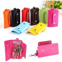 Men Women Car Key Case Key Wallets Fashion Keys Holder Pouch Housekeeper Organizer Key Case For Car 7 Colors