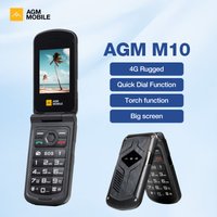 AGM M10 Rugged Flip Phone 4G Dual SIM Large Button Speed Dial Flashlight FM Radio SOS Call With Loud Speaker For Elderly