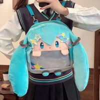 Cute Fufu Miku Itabag Large-Capacity Cartoon Backpack For Adults Girls Kawai Cosplay Ita Bag For Anime Convention、Concert、show