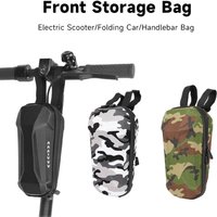 AliExpress NONE Bicycle Scooter Handlebar Storage Bag Waterproof Front Frame Bag EVA Hard Shell Cycling Bike Electric Scooter Handle Front Bag