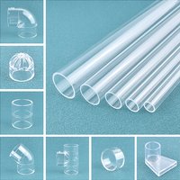 16/20/25/32/40/50mm Transparent Acrylic Pipe Aquarium Fish Tank Joint Aquaculture Watering Supply Plexiglass Elbow Tee Connector