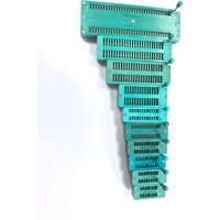 10pcs/lot 14 16 18 20 24 28 32 40 48 64P Pin 2.54 MM Green DIP Universal ZIF IC Socket Test Solder Type IC lock seat zif socket