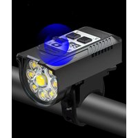 AliExpress NONE 9LED Bike Light Type-C Rechargeable Bicycle Front Lights Intelligent Sensor MTB Flashlight Bike Headlight for Cycling Front Lamp