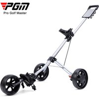 PGM Golf Trolley 3Wheel 4 Wheel Foldable Hand Push Pull Bag Hand-cart Golf Course QC001