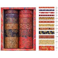 12Rolls Exquisite Design Washi Tape Set Scrapbooking Vintage Style Wrapping Washi Tape DIY Gift Wrapping Vintage Washi Tape