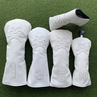 Golf club cover wood cover Golf club shaft fairway wood cover Golf club head Protective Cover Skull