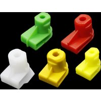 20x Car Bumper Self-tapping Base Clips Wing Mounting Grommet Nuts Screws White Green Yello Red Bumper Trim Plastic Retaining Nut