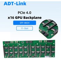 8654 To PCIE 4.0 X16 MCIO To PCI-E 5.0 X16 adapter baseplate 8/10 Card 11-slot GPU Graphics for eGPU Spacing Server Motherboard