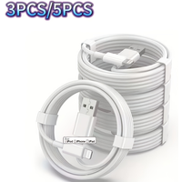 3pcs/5pcs Fast Charging Cable Cable 3.3ft USB-A USB to Lightning for iPhone 14/13/12/11 Pro Max/Xr/Xs/X/8/7/6 Plus