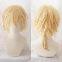 Rin Len Cosplay Wig Short Blonde Heat Resistant Synthetic Hair Anime CosplaysWigs