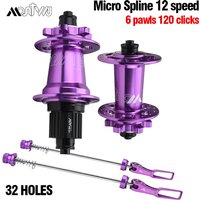AliExpress NONE 5 Sealed Bearings Hub, MTB Hub 6 Pawls, Aluminum Alloy Bike Bicycle Hub, 9x100 10x135 15x100 12x142 HG Micro Spline XD 8-12V