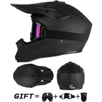 Kask motocyklowy terenowy, kask integralny do rajdów i downhillu, z goglami, odpowiedni na każdą porę roku, dla mężczyzn, kobiet i dzieci.