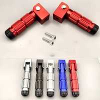 8mm Universal Pedals Folded Footrest Footpeg Compatible For Motorcycles Bicycles Electric Vehicles Mopeds Karts Scooters