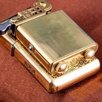 ZORRO 790 Retro Brass Relief Kerosenes Lighter 3rd Generation Metal Cigarette Lighter with Grinding Wheel for Men Gift