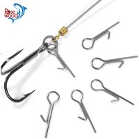 Rosewood Fishing Bait Stinger Spike Connecting Pins Needle Swivel For Soft Lure Bait Fixed Lock Assist Accessories Tackle 100pcs