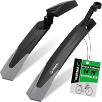 RBRL MTB Bicycle Fender Adjustable Front Rear Bike Mudguard Quick-release Splash-proof Widen Fenders for 26/27.5/29" Bicycle