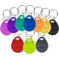 20pcs 125KHz Access Control RFID TK4100 EM4100 Proximity Smart Chip Keyfobs Smart Secure Door Entry Access ID Keychain Token Tag