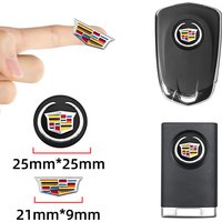 Car Key Emblem Badge Sticker Auto Control Key Logo Decal for Cadillac XT4 XT6 CTS DTS STS XTS ATS BLS SLS CT5 Escalade Deville