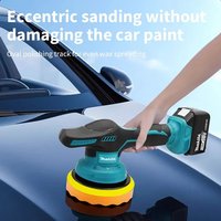 Makita Digital Display Cordless Car Polisher 8 Gears Electric Polisher Auto Car Waxing Polishing Machine Tool