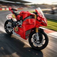 Classic Speed Racing Motorcycle Building Kit Technical Mechanical Vehicle Bricks Puzzle Toy Home Desktop Decoration Gift