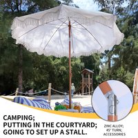 Seaside Resort Beach Umbrella Courtyard Umbrella Tassel Sun Umbrella Pool Sun Protection Terrace Parasol