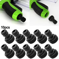 10Pcs 3/4'' GHT Plastic Garden Hose Quick Connect Fittings Male Hose Quick Connector For Garden Tubing Drip Irrigation Watering