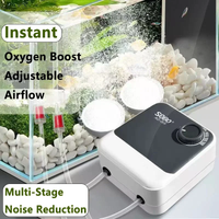 220-240VAquarium Oxygen Air Pump Fish Tank Adjustable Air Volume High Power Oxygenator Air Compressor Aerator 220v