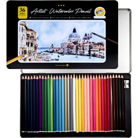 Watercolor Pencils Set of 36/48 Beautiful Blending Effects with Wet or Dry-Ideal for Coloring Book Water Soluble Pencils