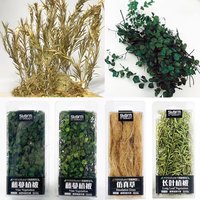Simulation Forest Bush Cluster Model Micro Landscape DIY Miniature Plant Creepers Leaves Military Sand Table