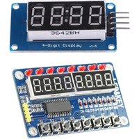 TM1637 4 Bits/TM1638 8 bit Digital LED Display Module 7 Segment Clock RED Anode Tube Four Serial Driver