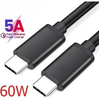1-5pcs 0.3m/1m/1.5m/2m 60W Type C to Type C Fast Charging Phone Data Cables USB C Fast Charging Wire Quick Charge 3.0 Data Cords