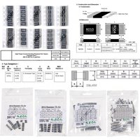 0201 0402 1% 5% SMD Resistor Assorted Kit 1R-1M 10K 100K 1K 100R Resistance Set DIY 0603 0805 1206